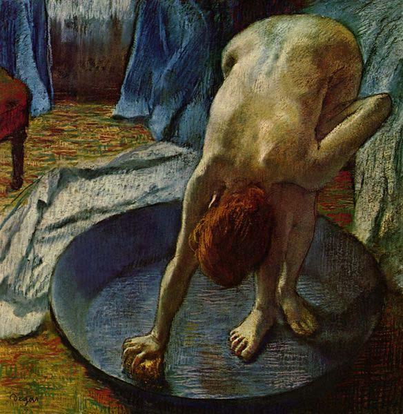 Edgar Degas Woman in the Bath China oil painting art